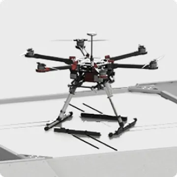 Vehicles — autonomous drone in flight