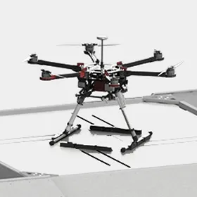 Vehicles — autonomous drone in flight