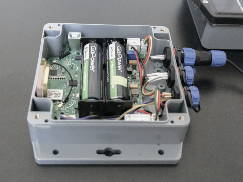 Smart soil irrigation system electronics assembly