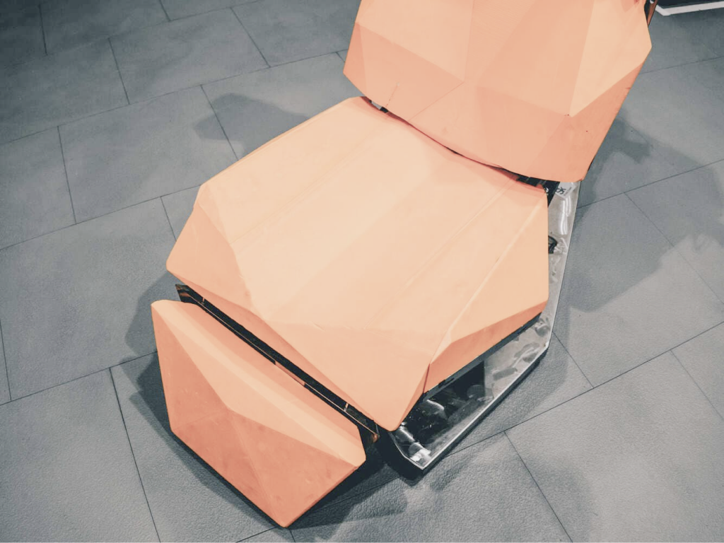 Smart wellness chair reclining mechanism detail
