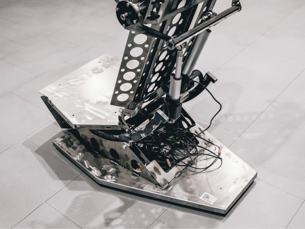 Smart wellness chair mechanism, alternate angle
