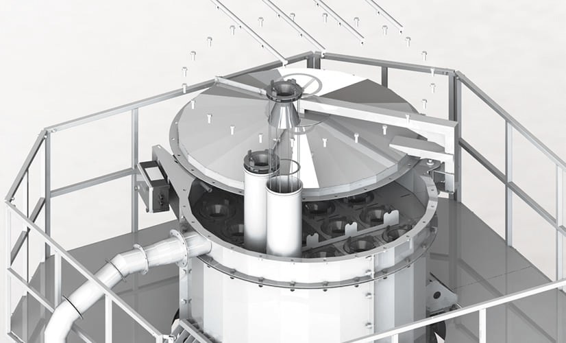 Vacuum system separator and filtration detail