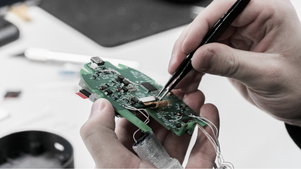 Digital tonometer internal board assembly