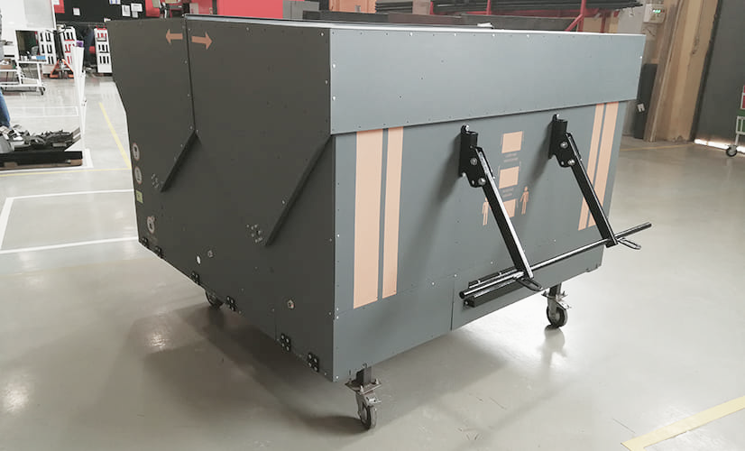 Autonomous drone station installed on site